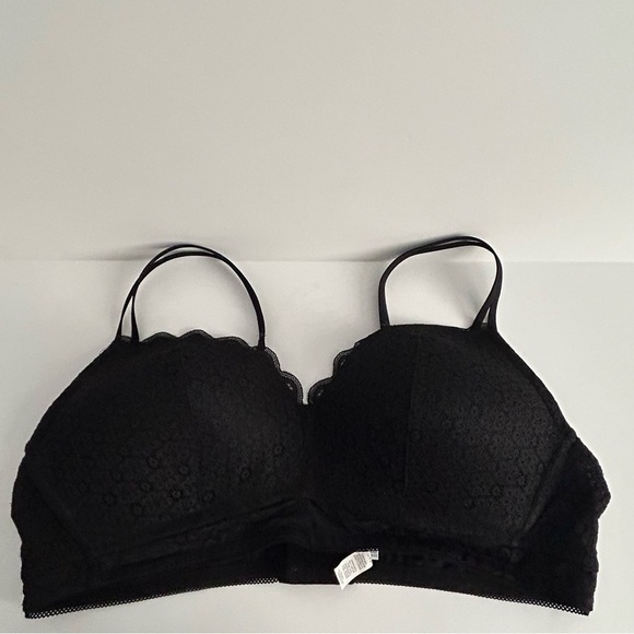 Aerie Wireless Black Lace Bra | Size 40C - Picture 1 of 4